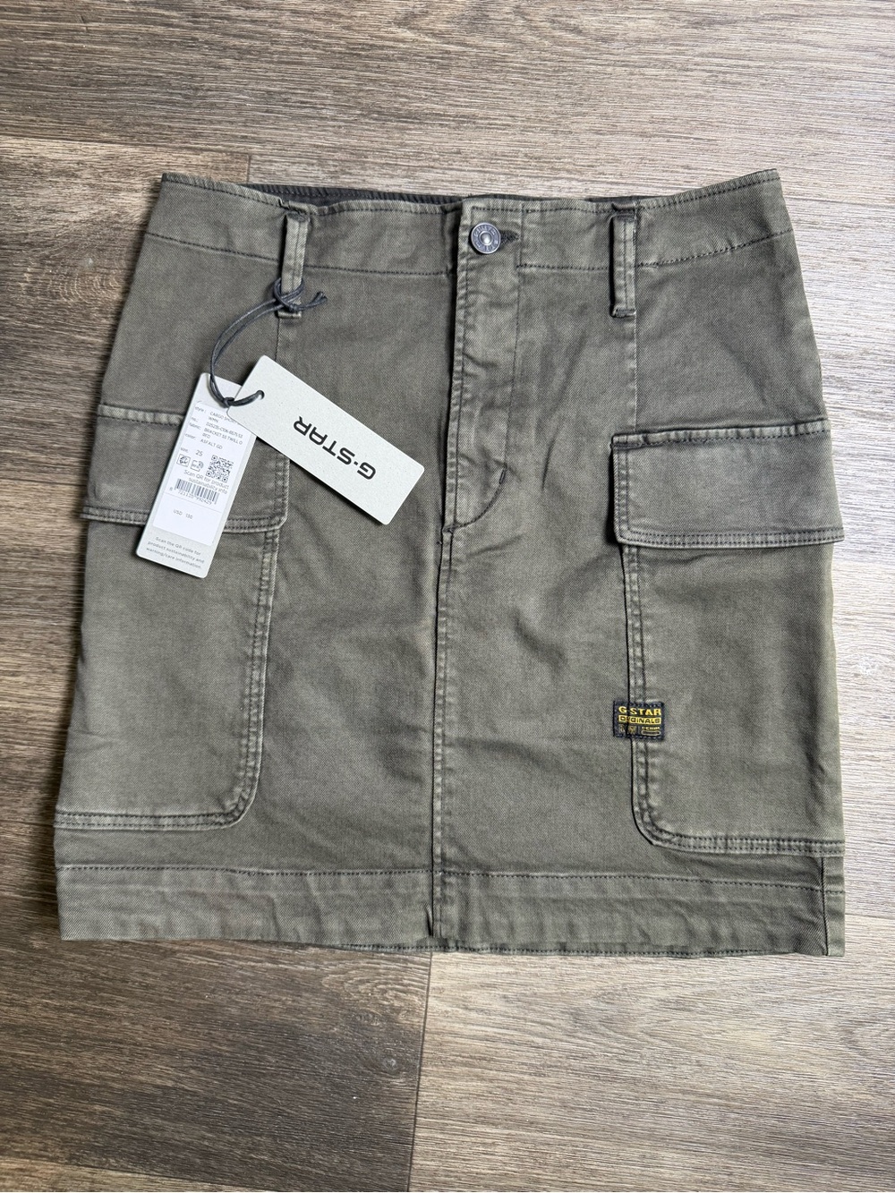 G-Star Olive Green Cargo Mini Skirt